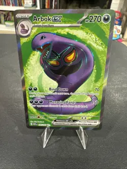 Arbok ex 185/165 Holo Ultra Rare Full Art -Pokemon TCG Scarlet & Violet 151 B - Image 1
