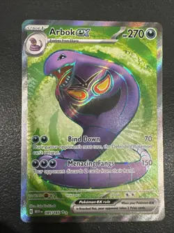 Arbok ex 185/165 Holo Ultra Rare Full Art -Pokemon TCG Scarlet & Violet 151 B - Image 3