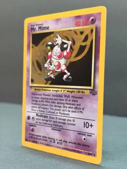 Mr. Mime 6/64 Unlimited Holo Rare - Pokemon Jungle Set LP - Image 3