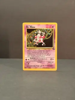 Mr. Mime 6/64 Unlimited Holo Rare - Pokemon Jungle Set LP - Image 4