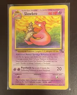The Pokemon Company Slowbro Fossil 43/62 Uncommon 1st Edition Regular 60 HP - Image 1