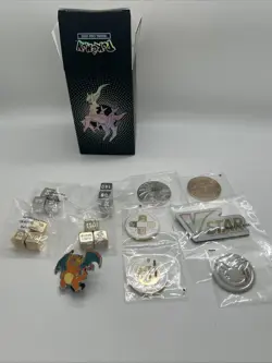 Pokemon Arceus Vstar UPC Metal Dice, Coins, Pin, Marker, Box, EXTRAS! FAST SHIP! - Image 1