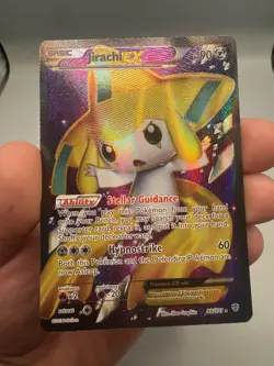 Jirachi EX Full Art Ultra Rare Holo 98/101 Plasma Blast Pokemon TCG MP - Image 1