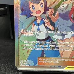 Pokemon Mallow & Lana TAG TEAM Full Art Holo 231/236 Sm-Cosmic Eclipse - Image 4