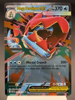 Mega Feraligatr ex 043/217 - Ultra Rare Holo - Ascended Heroes Pokemon Card MINT - Image 1