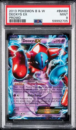 2013 POKEMON B&W PROMO #BW82 DEOXYS EX PSA 9 - Image 1