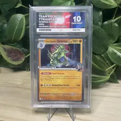 ACE 10 Team Rockets Tyranitar 096 Pokemon Center Pokemon Card - Image 1