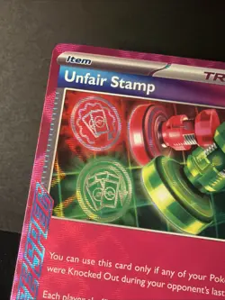 Unfair Stamp 165/167 Pokemon Sv06: TWM Ace Spec ⭐ Crisp NM/M 💥Ships Free💥 - Image 3