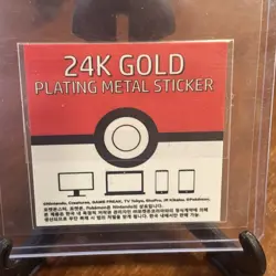 Charizard 24k Gold Plated Sticker - Striking Popping Candy Pokemon NM Condition - Image 2
