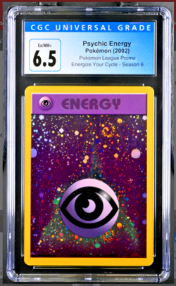 2002 Pokemon Psychic Energy CGC 6.5 Holo Rare League Promo Season 6 Energize TCG - Image 1