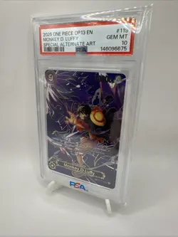 2025 ONE PIECE OP13-CARRYING ON HIS WILL #119 MONKEY D. LUFFY PSA 10 - Image 5