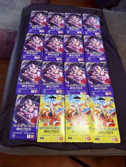 One Piece TCG The Azure Sea’s Seven OP-16 Sleeved Booster Pack Lot Of 10 Sealed - Image 1