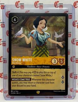 SNOW WHITE - Well Wisher - LEGENDARY Non-Foil - DISNEY LORCANA Inkland 25/204 EN - Image 1