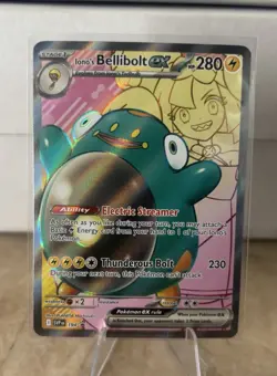 Ionos Bellibolt Ex Black StPromo 194 Pokemon Journey Together Full Art Near Mint - Image 1
