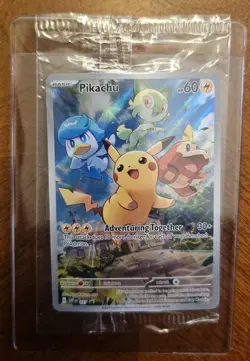 Pokemon TCG Pikachu SVP 027 Paldea Evolved Black Star Promo New Sealed - Image 1