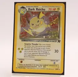 Dark Raichu 83/82 Team Rocket Secret Rare Holo Pokemon Card - One Swirl - Image 1