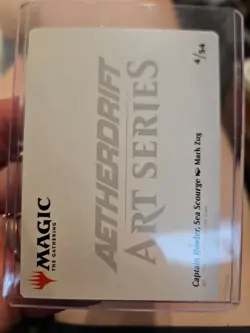 MTG Aetherdrift Captain Howler Sea Scourge Art Card 4/54 Art Series PACK FRESH - Image 2