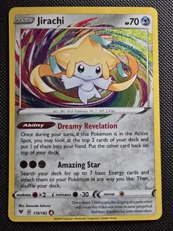 Jirachi 119/185 - Vivid Voltage - Amazing Rare Holo Pokemon Card Near Mint (NM) - Image 1