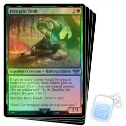 FOIL PEREGRIN TOOK X4 The Lord Of The Rings Magic MTG MINT CARD - Image 1