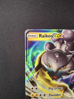 Raikou GX SM121 Black Star Promo Ultra Rare Holo Pokemon Card PC - Image 3