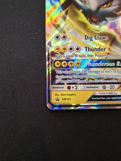 Raikou GX SM121 Black Star Promo Ultra Rare Holo Pokemon Card PC - Image 4