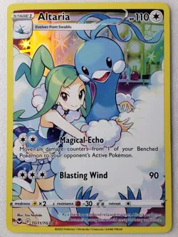 HOLO Altaria TG11/TG30 NM / M - Silver Tempest Trainer Gallery Pokemon Card - Image 1