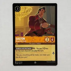 Gaston 10/204 Disney Lorcana Ursula's Return Regular Super Rare Card NM - Image 1