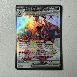 Charizard Ex OBF 215/197 Obsidian Flames Full Art Tera Rare Card Pokemon NM - Image 1