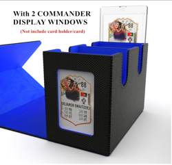 MTG Commander Card Deck Box PU Leather Holds 280+ Single-Sleeved Cards Included - Image 4