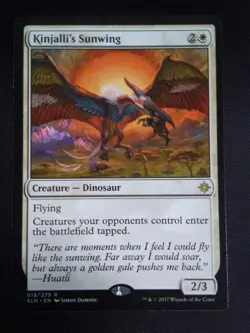 MTG Magic the Gathering Kinjalli's Sunwing (19/317) Ixalan NM - Image 1
