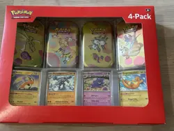 Pokemon TCG: Scarlet & Violet 151 Mini Tins 4 Pack Sams Club Exclusive Sealed - Image 1