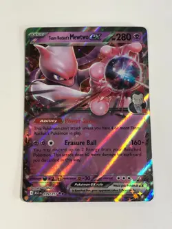 Pokemon TCG Ascended Heroes Team Rocket's Mewtwo EX 079/217 Near Mint - Image 1