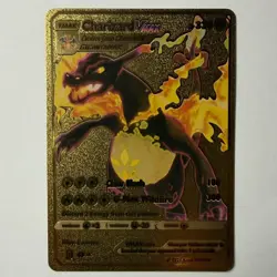 Pokemon Fan Art Charizard VMAX Gold Foil Collectible Non-TCG G-Max Wildfire - Image 1