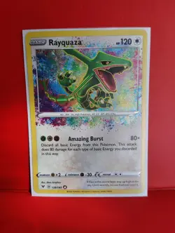 Pokemon TCG Rayquaza Vivid Voltage Holo Rare Card 138/185 - Image 1