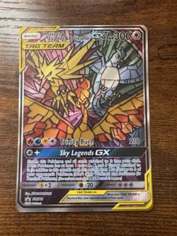 Moltres & Zapdos & Articuno GX SM210 Promo SM Black Star Promos Pokemon NM - Image 1