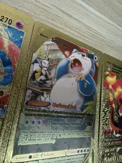 Set Of 7 Golden Vmax Pokemon Cards - Image 3