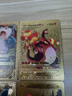 Set Of 7 Golden Vmax Pokemon Cards - Image 4