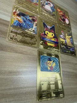 Set Of 7 Golden Vmax Pokemon Cards - Image 5