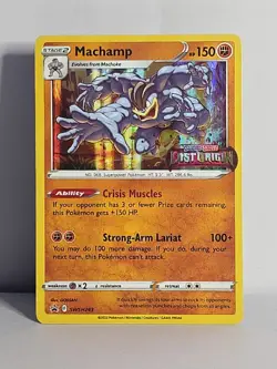 Machamp SWSH243 Lost Origin Prerelease Stamp Black Star Promo Pokemon NM-LP - Image 1