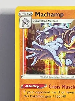 Machamp SWSH243 Lost Origin Prerelease Stamp Black Star Promo Pokemon NM-LP - Image 2