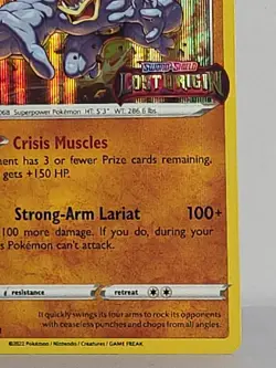 Machamp SWSH243 Lost Origin Prerelease Stamp Black Star Promo Pokemon NM-LP - Image 5