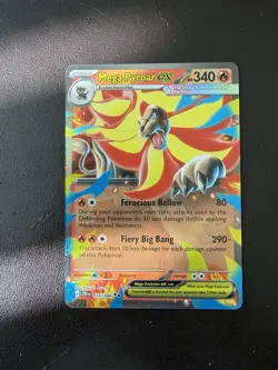 Mega Pyroar ex 15/86 Double Rare Pokemon Chaos Rising ME04 NM - Image 1