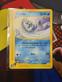 Totodile 135/165 Common Expedition Pokemon e reader NM/LP - Image 1