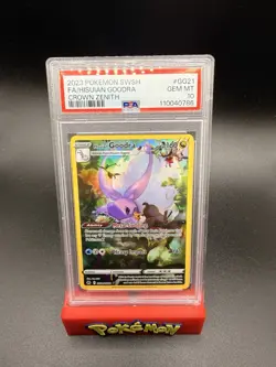 2023 POKEMON SWORD & SHIELD CROWN ZENITH #GG21 FULL ART/HISUIAN GOODRA PSA 10-m - Image 1