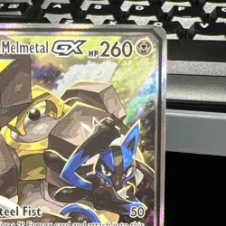 Pokemon Lucario & Melmetal GX TAG TEAM Promo Holo SM192 English - Image 2