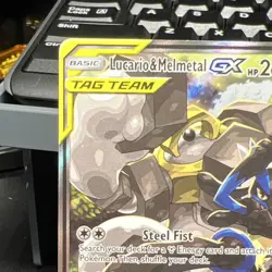Pokemon Lucario & Melmetal GX TAG TEAM Promo Holo SM192 English - Image 5
