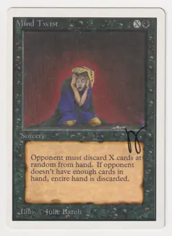 Signed Mind Twist MP Unlimited Edition Artist Julie Baroh 1993 MTG Magic Rare! - Image 1
