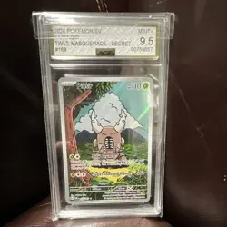 Pokemon Pinsir 168/167 Twilight Masquerade Illustration Rare Holo AGS 9.5 - Image 1