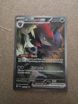 Pokemon N's Zoroark ex 185/159 Sv09 Journey Together Special Illustration Holo - Image 1
