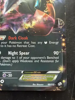 Pokemon Darkrai EX 88/113 Legendary Treasures Ultra Rare Holo (NM) - Image 5